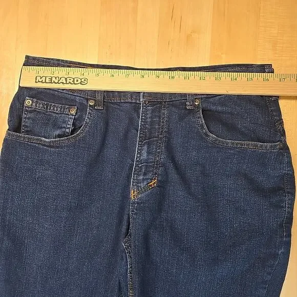 Origin Delta 68 Jeans Mens Size 34/32 (Actual 32/31) Blue Denim Workwear Stretch